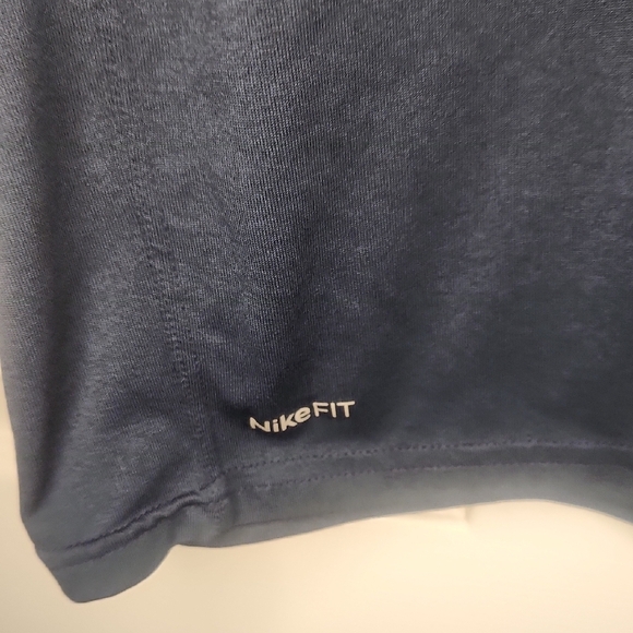 Nike Blue Crew Neck Short Sleeve Tee - Picture 3 of 6